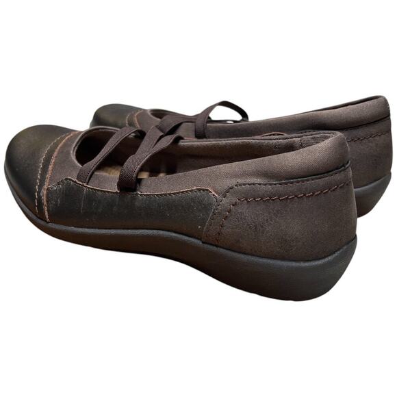 EARTH ORIGINS Leslie Women's 9.5W Leather Slip On Ballet Flats Shoes *READ* - Picture 3 of 16